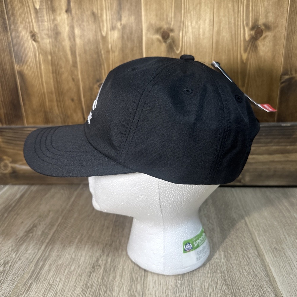 NWT Reebok Logo Hat Black Sport Baseball Cap One Size Most fit Strap Modern - Picture 3 of 12